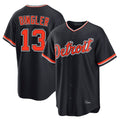 Friene D.Tigers #13 Dillon Dingler Player Navy Home Game Stitched Jerseys