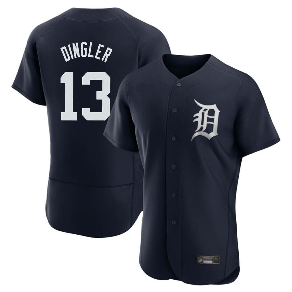 Friene D.Tigers #13 Dillon Dingler Player Navy Limited Elite Home Stitched Jerseys
