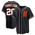 Friene D.Tigers #20 Spencer Torkelson Player Black Fashion Out Home Game Stitched Jerseys