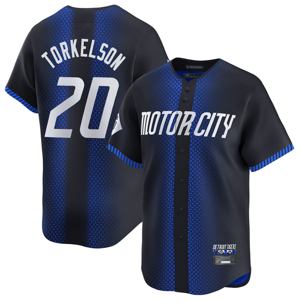 Friene D.Tigers #20 Spencer Torkelson Player Navy City Connect Home Limited Stitched Jerseys