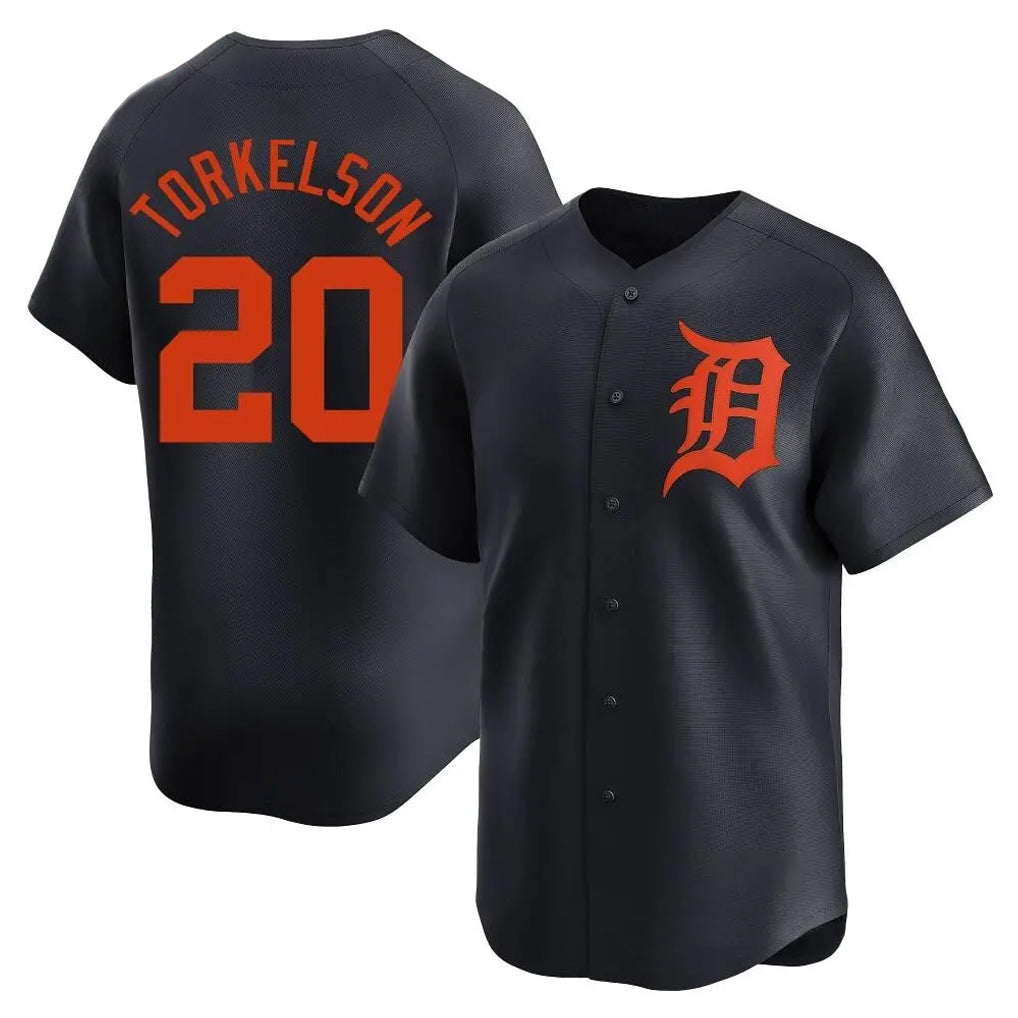 Friene D.Tigers #20 Spencer Torkelson Player Navy Home Limited Stitched Jerseys