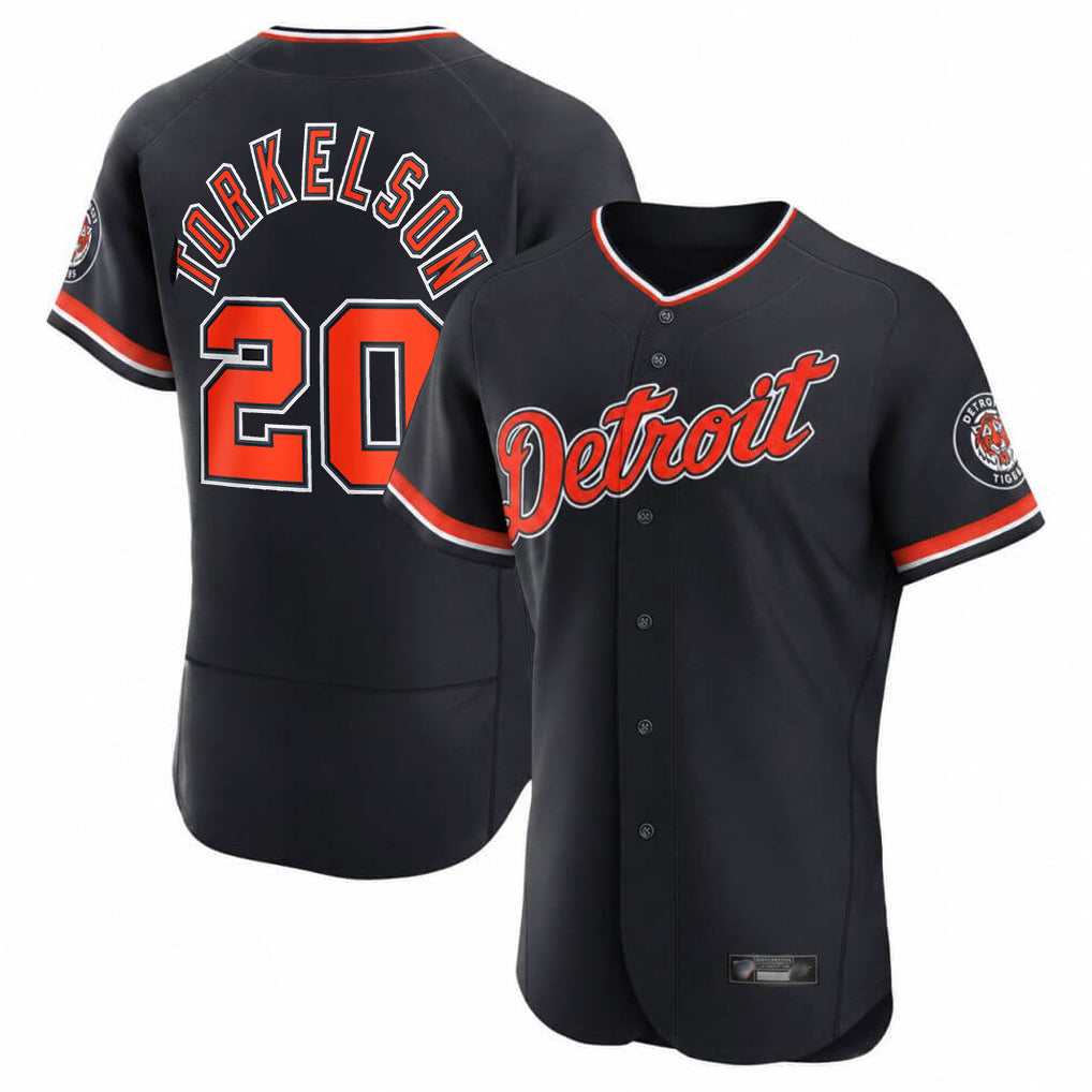 Friene D.Tigers #20 Spencer Torkelson Player Navy Limited Elite Home Game Stitched Jerseys