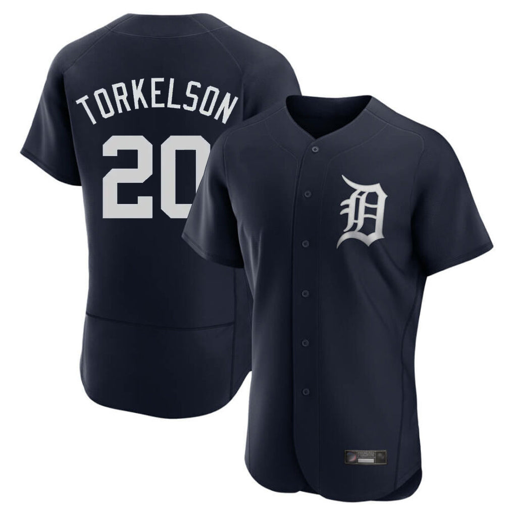 Friene D.Tigers #20 Spencer Torkelson Player Navy Limited Elite Home Stitched Jerseys