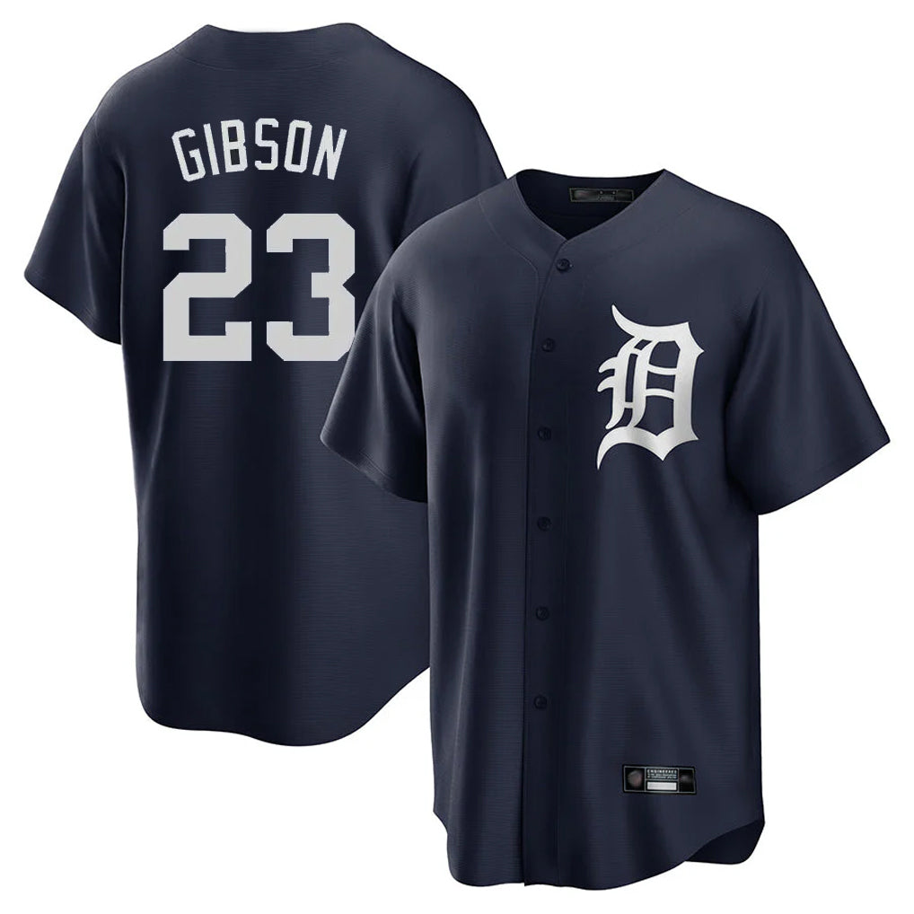 Friene D.Tigers #23 Kirk Gibson Player Navy Game Home Stitched Jerseys