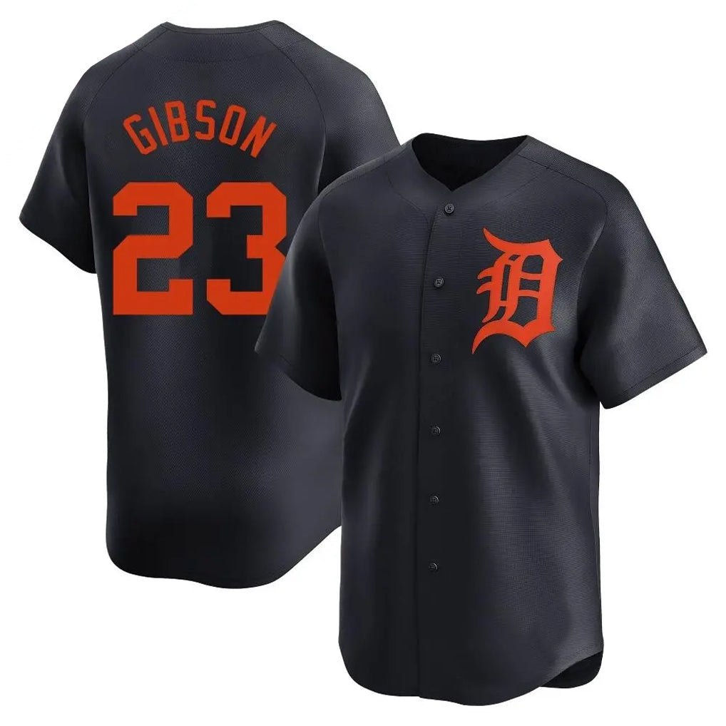 Friene D.Tigers #23 Kirk Gibson Player Navy Home Limited Stitched Jerseys