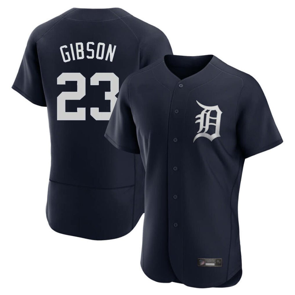 Friene D.Tigers #23 Kirk Gibson Player Navy Limited Elite Home Stitched Jerseys