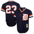 Friene D.Tigers #23 Kirk Gibson Player Navy Mitchell & Ness 1984 Mesh Batting Practice  T-shirt Stitched Jerseys