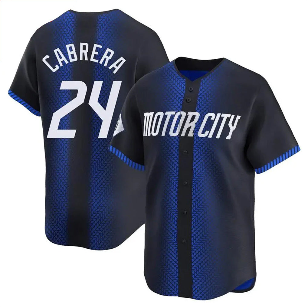 Friene D.Tigers #24 Miguel Cabrera Player Navy City Connect Home Limited Stitched Jerseys