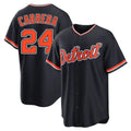 Friene D.Tigers #24 Miguel Cabrera Player Navy Home Game Stitched Jerseys