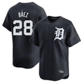 Friene  D.Tigers #28 Javier B¨¢ez Player Navy Home Limited Game Stitched Jerseys
