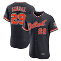 Friene  D.Tigers #29 Tarik Skubal Player Navy Limited Elite Home Game Stitched Jerseys