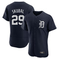 Friene  D.Tigers #29 Tarik Skubal Player Navy Limited Elite Home Stitched Jerseys