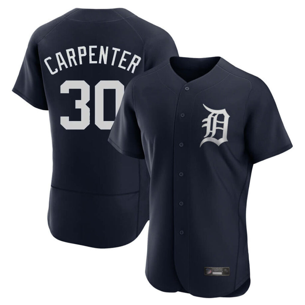 Friene  D.Tigers #30 Kerry Carpenter Player Navy Limited Elite Home Stitched Jerseys