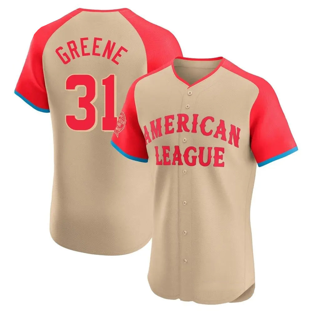 Friene  D.Tigers #31 Riley Greene Player Cream American League All-Star Limited Elite Home Stitched Jerseys