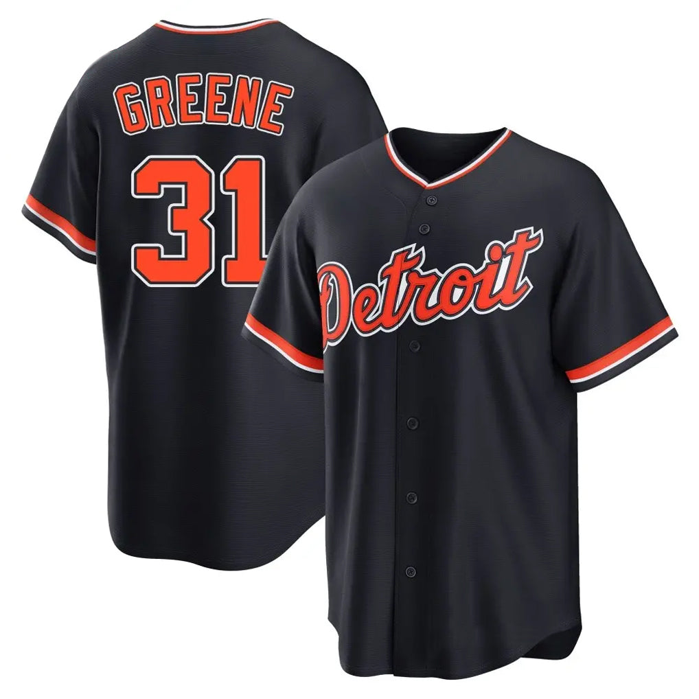 Friene D.Tigers #31 Riley Greene Player Navy Home Game Stitched Jerseys