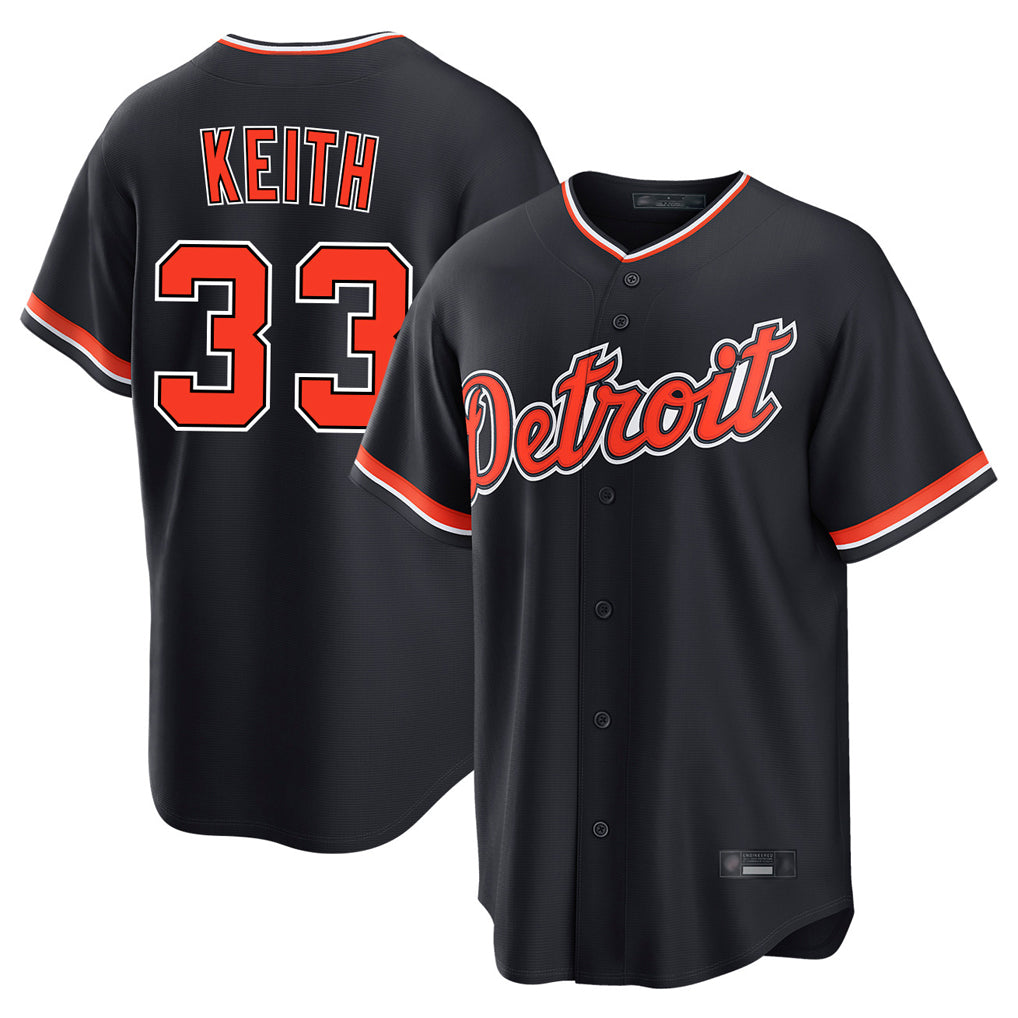 Friene D.Tigers #33 Colt Keith Player Navy Home Game Stitched Jerseys