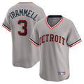 Friene D.Tigers #3 Alan Trammell Player Gray Cooperstown T-shirt Home Game Stitched Jerseys