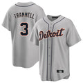Friene D.Tigers #3 Alan Trammell Player Gray Home Game Stitched Jerseys