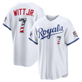 Friene D.Tigers #7 Kevin McGonigle White 2026 All-Star Edition Stars & Stripes Stadium Jerseys