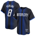 Friene D.Tigers #8 Matt Vierling Player Navy City Connect Home Limited Stitched Jerseys