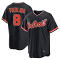 Friene D.Tigers #8 Matt Vierling Player Navy Home Game Stitched Jerseys