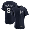 Friene D.Tigers #8 Matt Vierling Player Navy Limited Elite Home Stitched Jerseys