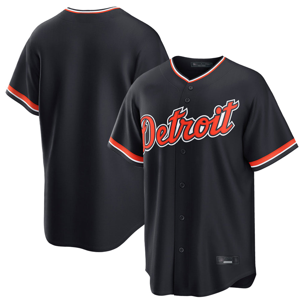 Friene D.Tigers ## Tigers Blank Player Navy Home Game Stitched Jerseys