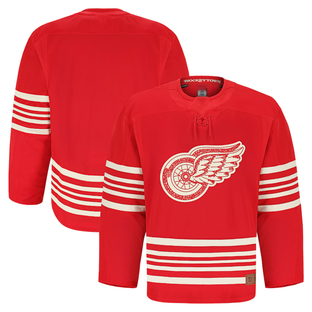 Friene DR.Wings Red Centennial Authentic Pro Jersey