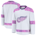 Friene DR.Wings White 2024 Hockey Fights Cancer Practice Jerseys