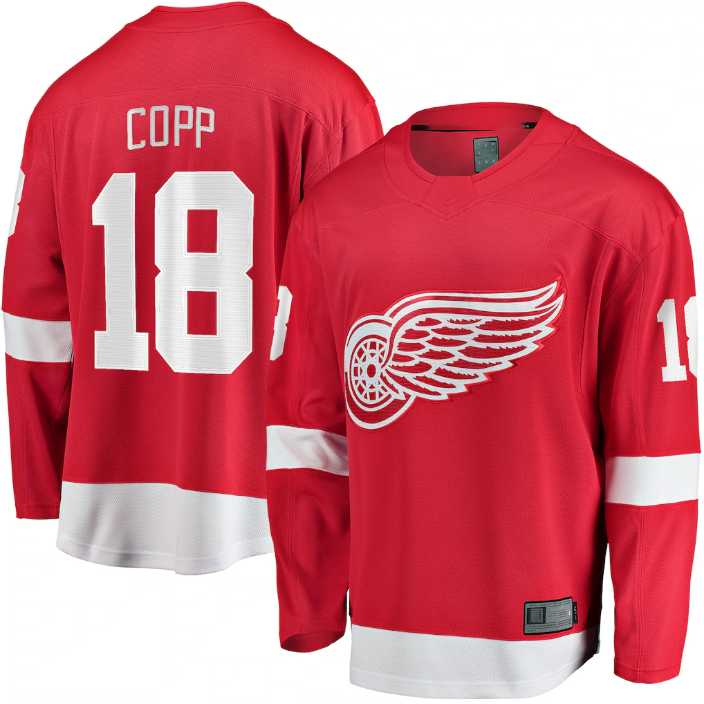 Friene DR.Wings #18 Andrew Copp Red Home Breakaway Player Jerseys