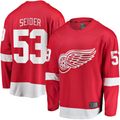 Friene DR.Wings #53 Moritz Seider Red Home Breakaway Player Jerseys