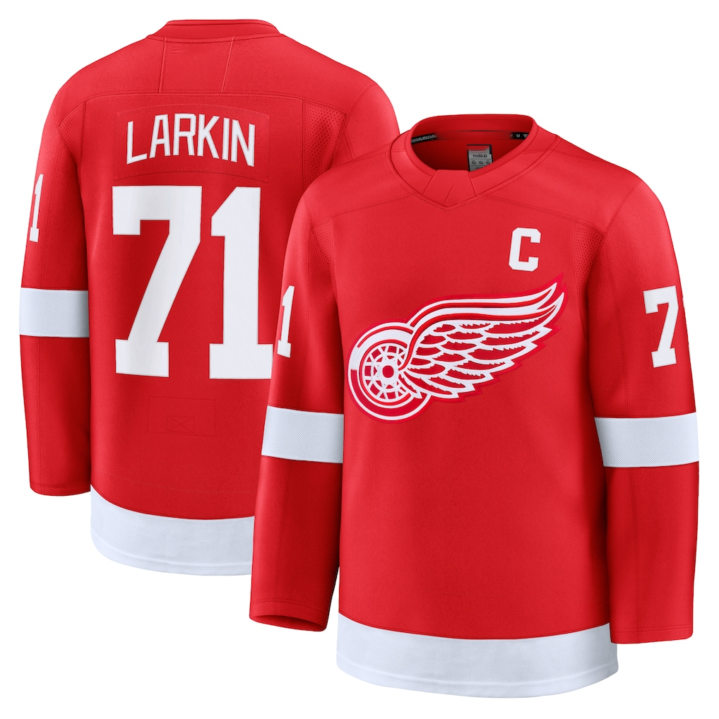 Friene DR.Wings #71 Dylan Larkin Red Home Premium Jerseys