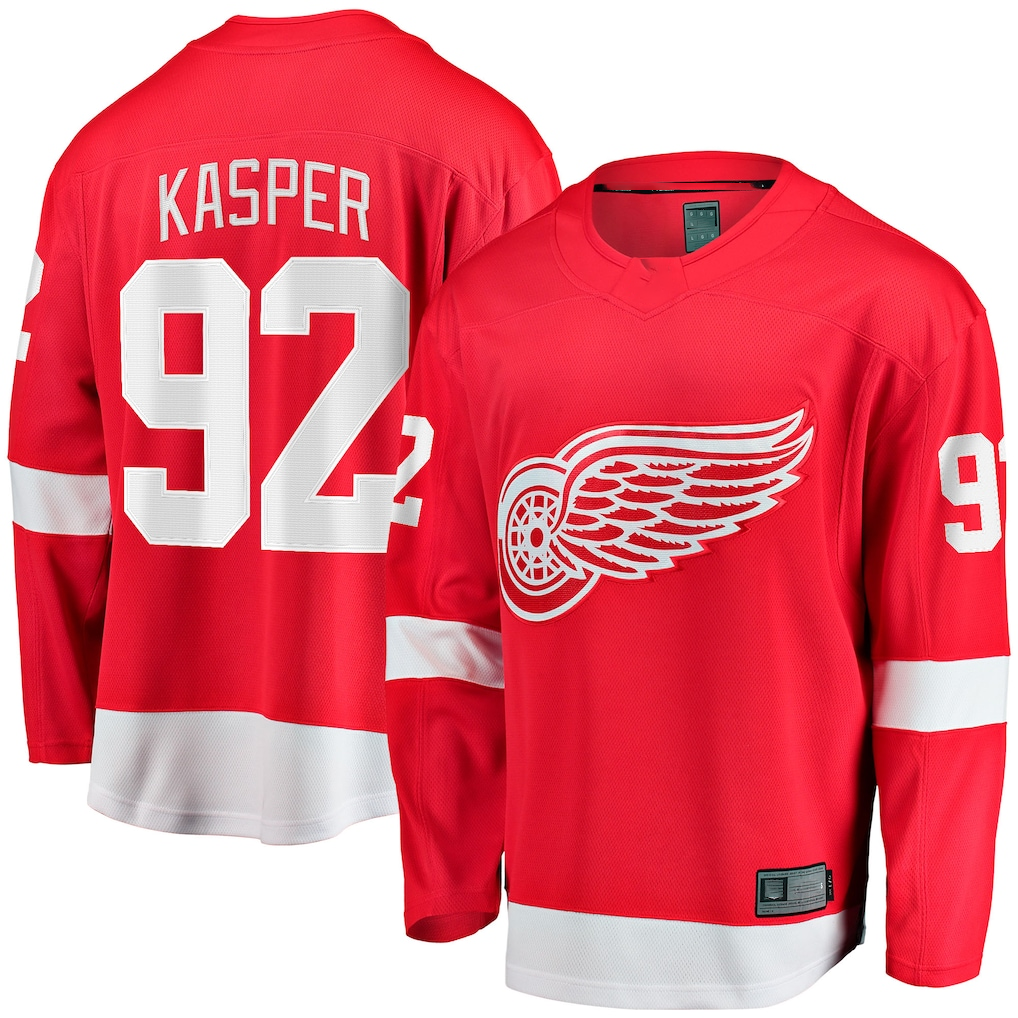 Friene DR.Wings #92 Marco Kasper Red Home Breakaway Jerseys