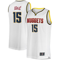 Friene Denver Nuggets #15 Nikola Jokic White Fast Break Player Jerseys - Association Edition