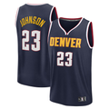 Friene Denver Nuggets #23 Cameron Johnson Navy Fast Break Replica Jerseys - Icon Edition