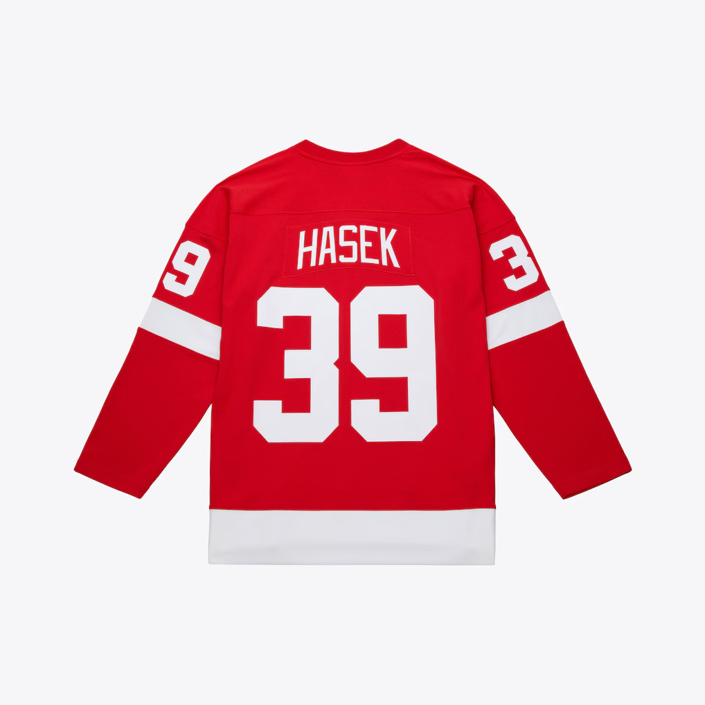 Friene DR.Wings #39 Dominik Hasek Mitchell & Ness Red 2007-08 Power Play Jerseys