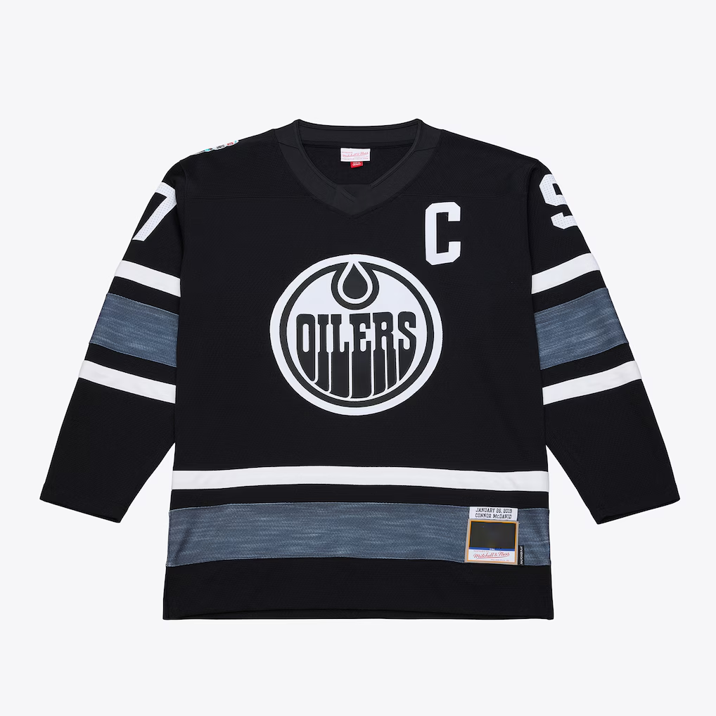 Friene E.Oilers Connor McDavid Mitchell & Ness Black 2019 All-Star Game Power Play Jerseys