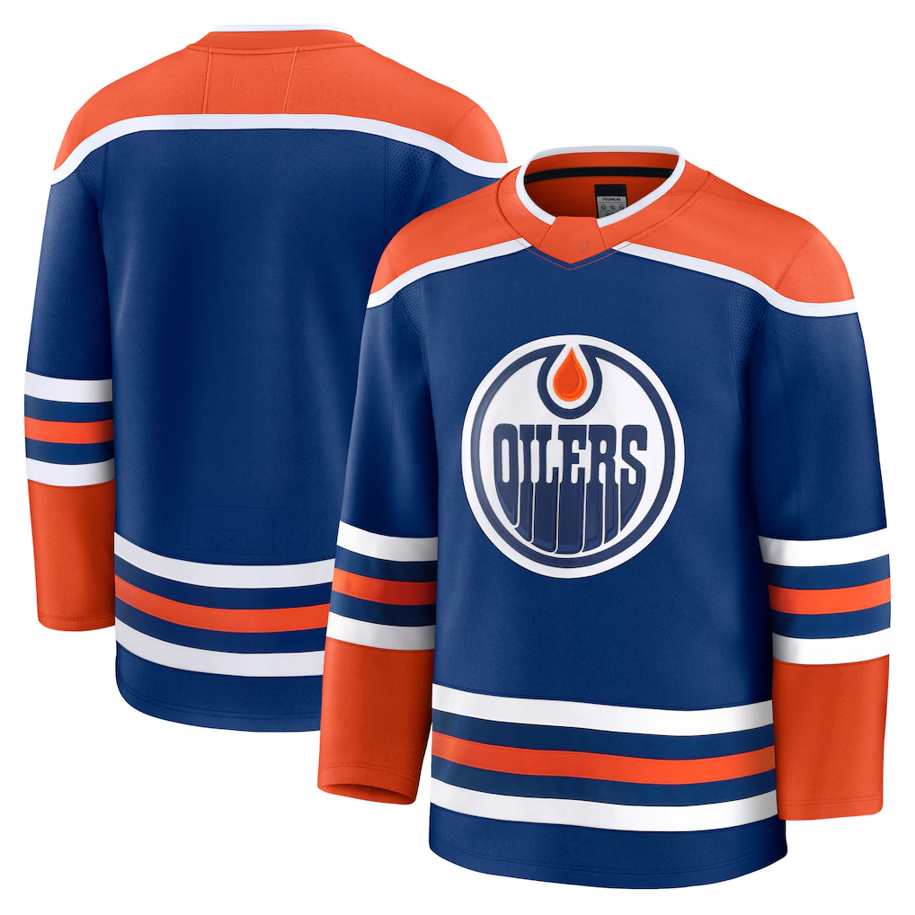 Friene E.Oilers Royal Home Premium Jerseys
