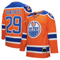 Friene E.Oilers #29 Leon Draisaitl Mitchell & Ness Orange Power Play Jerseys
