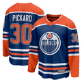 Friene E.Oilers #30 Calvin Pickard Royal Home Premier Breakaway Player Jerseys