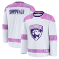 Friene F.Panthers White Hockey Fights Cancer Survivor Practice Jerseys