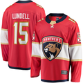 Friene F.Panthers #15 Anton Lundell Red Home Breakaway Player Jerseys