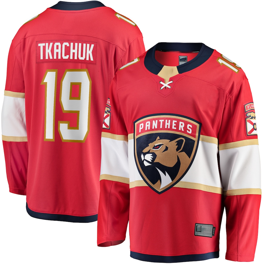Friene F.Panthers #19 Matthew Tkachuk Red Home Breakaway Player Jerseys