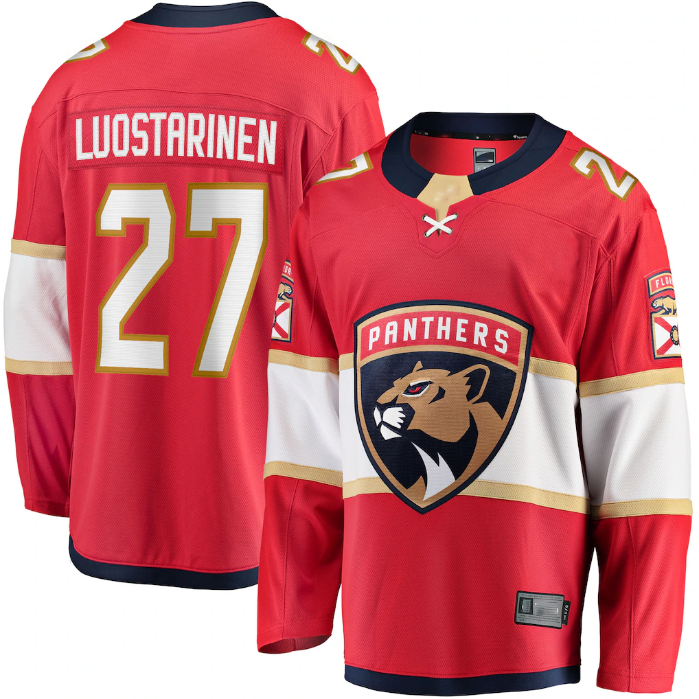 Friene F.Panthers #27 Eetu Luostarinen Red Home Breakaway Player Jerseys