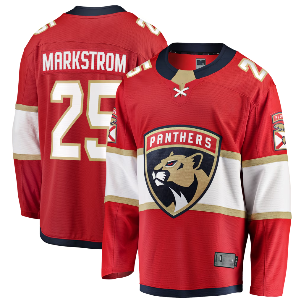Friene F.Panthers #29 Jacob Markstrom Red Home Breakaway Jerseys