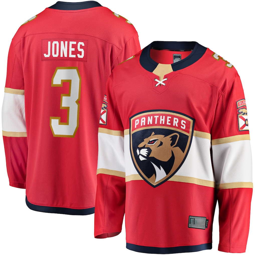 Friene F.Panthers #3 Seth Jones Red Home Breakaway Jerseys