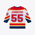 Friene F.Panthers #55 Ed Jovanovski Mitchell & Ness White 1996 Power Play Jerseys