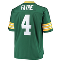 Friene G.Bay Packers #4 Brett Favre Mitchell & Ness Green Big & Tall 1996 Retired Player Replica Puhic Stitched Jerseys