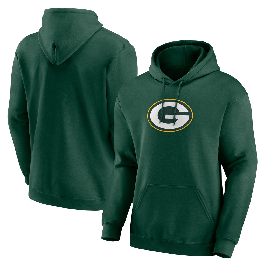 Friene GB.Packers Green Logo Pullover Hoodies Limited Game Blank Player Stitched Jerseys