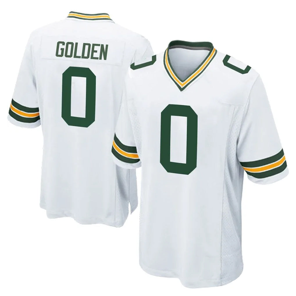 Friene GB.Packers #0 Matthew Golden Player White Home Game Stitched Jerseys